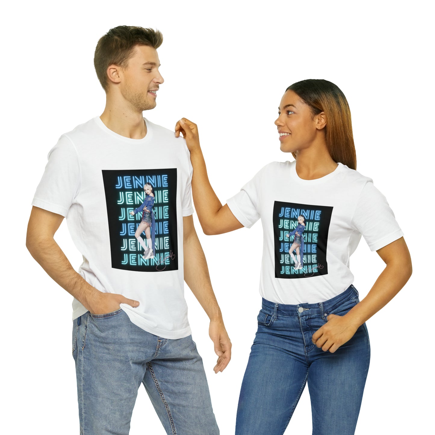 Kpop Custom Shirt Jennie Blinks Unisex Jersey Short Sleeve Tee