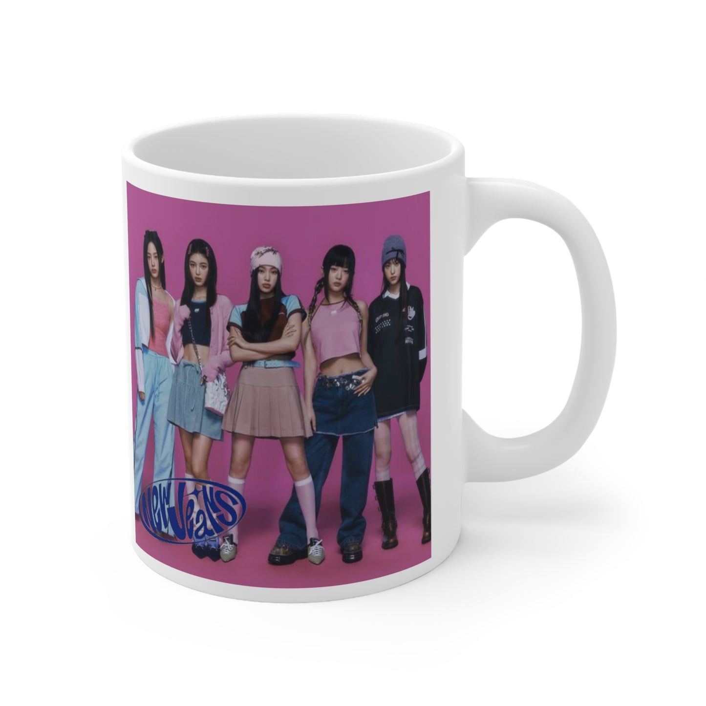 Kpop Girlband New Jeans White Ceramic Coffee Mug 11oz