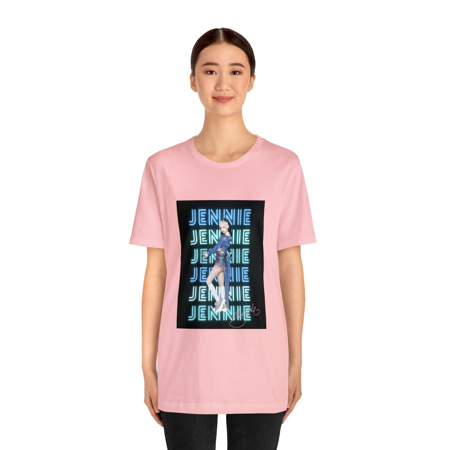 Kpop Custom Shirt Jennie Blinks Unisex Jersey Short Sleeve Tee
