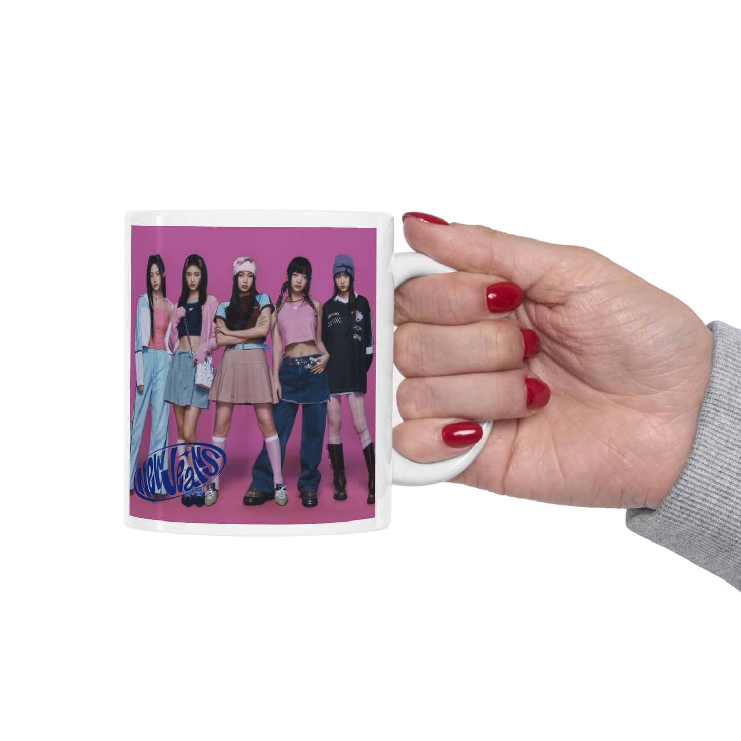 Kpop Girlband New Jeans White Ceramic Coffee Mug 11oz