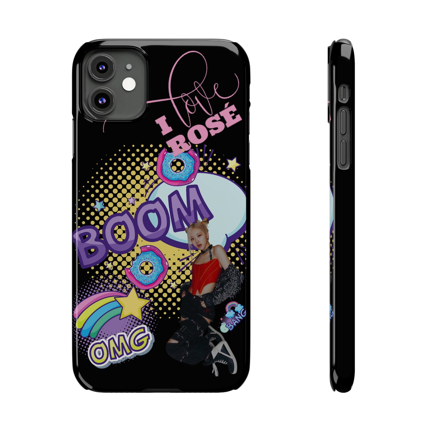 I Love Rosé Slim Phone Cases Kpop Iphone Cover