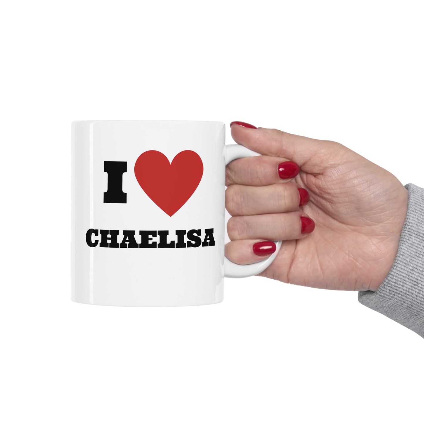 I love Chaelisa Kpop Blinks White Ceramic Coffee Mug 11oz