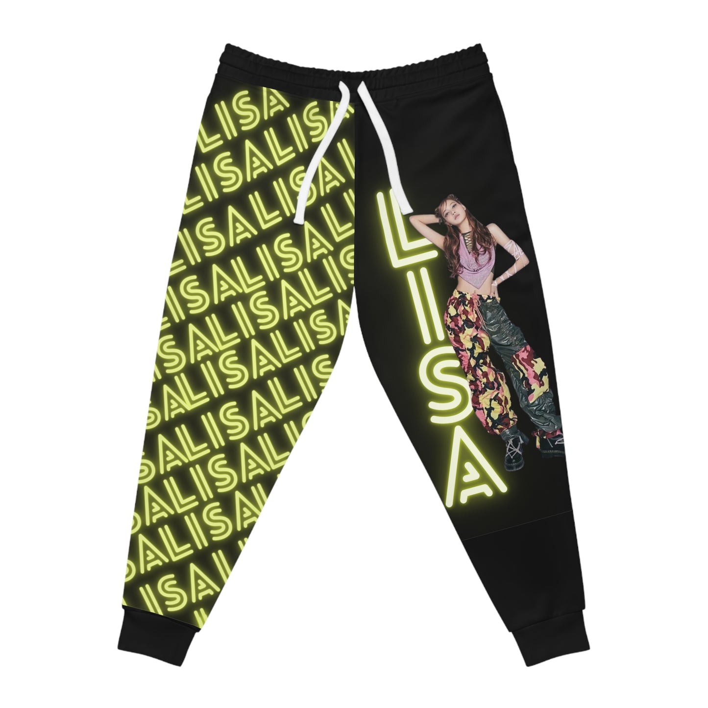 Kpop Girlband Blinks Lalisa Custom Unisex Athletic Joggers (AOP)