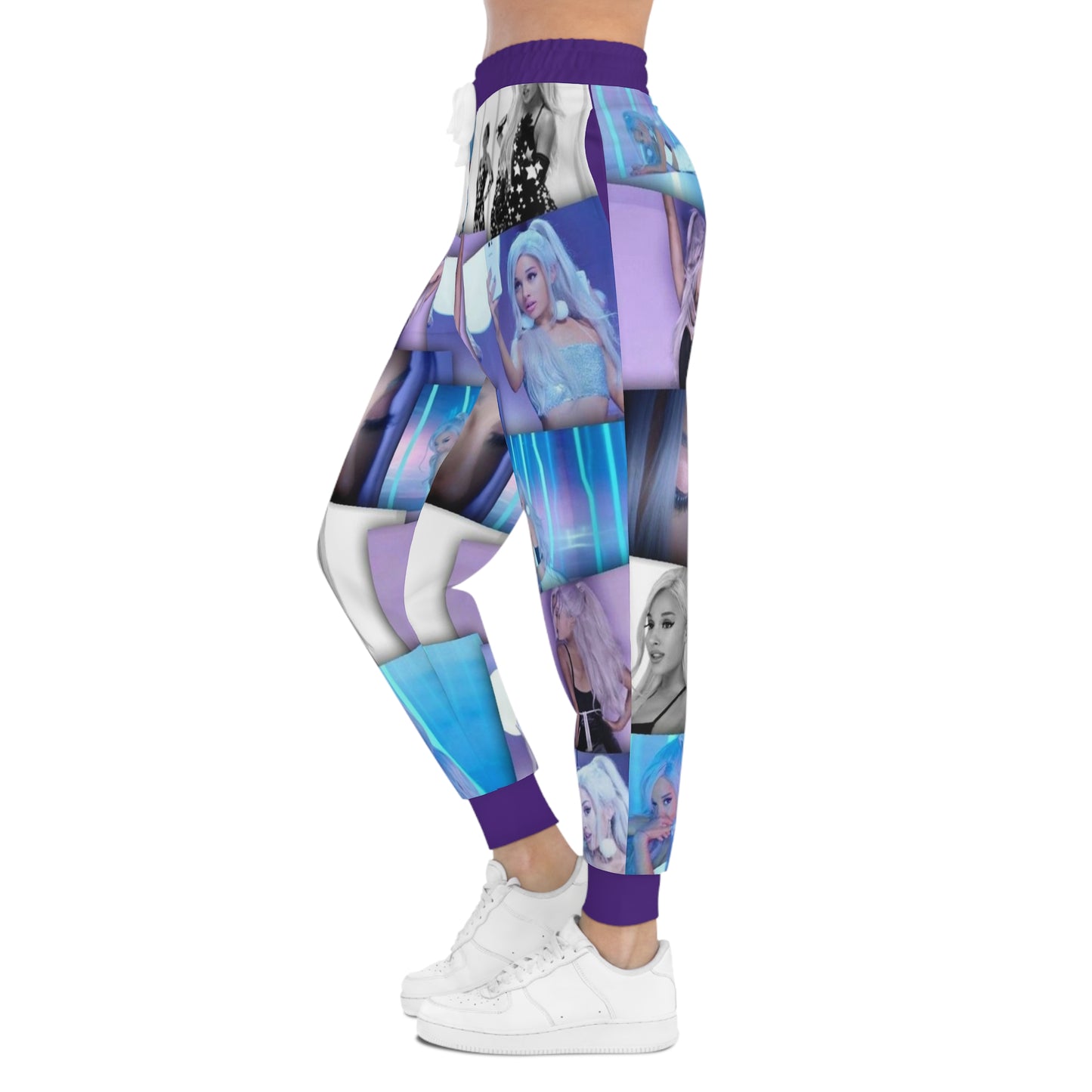 American Singer Ariana Grande Unisex Athletic Joggers (AOP)