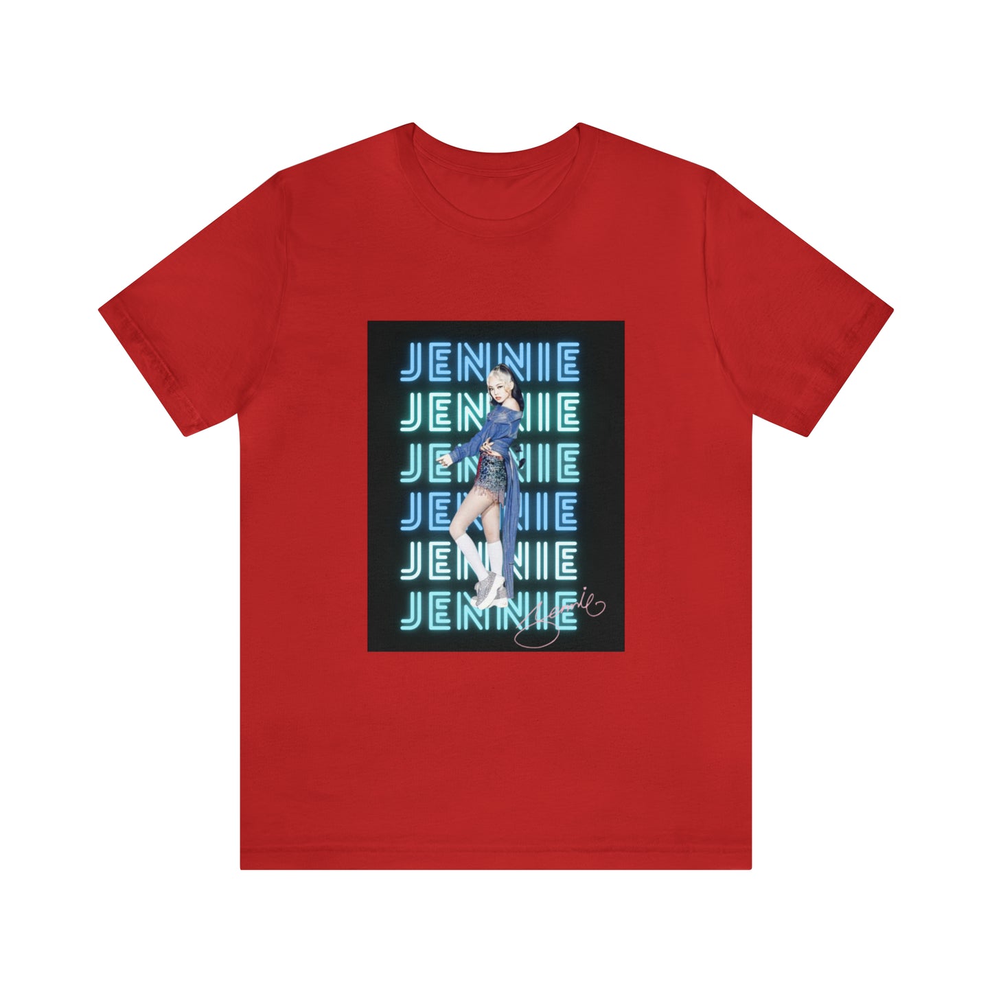 Kpop Custom Shirt Jennie Blinks Unisex Jersey Short Sleeve Tee