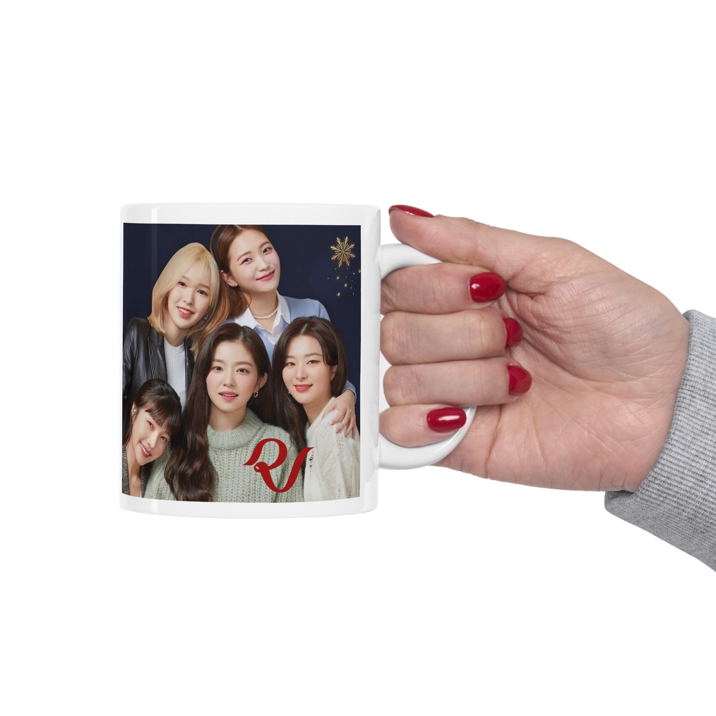 Kpop Girlband Red Velvet White Ceramic Coffee Mug 11oz