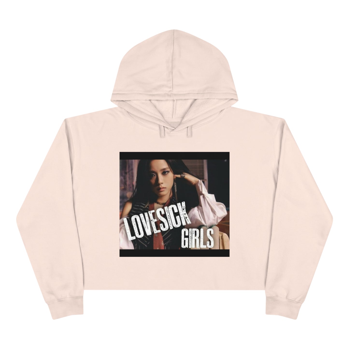 Kpop Girlband Jisoo Blinks Crop Hoodie