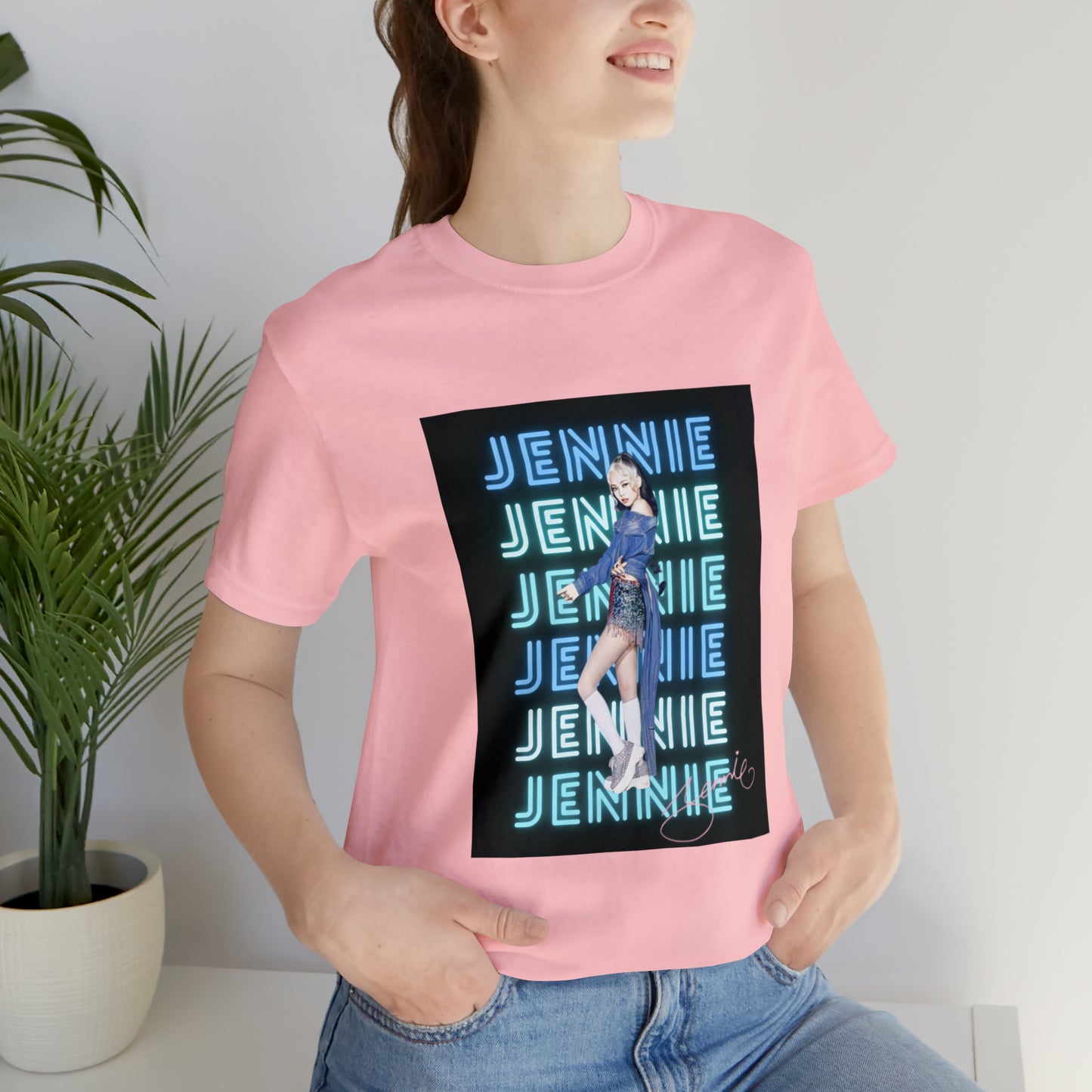 Kpop Custom Shirt Jennie Blinks Unisex Jersey Short Sleeve Tee