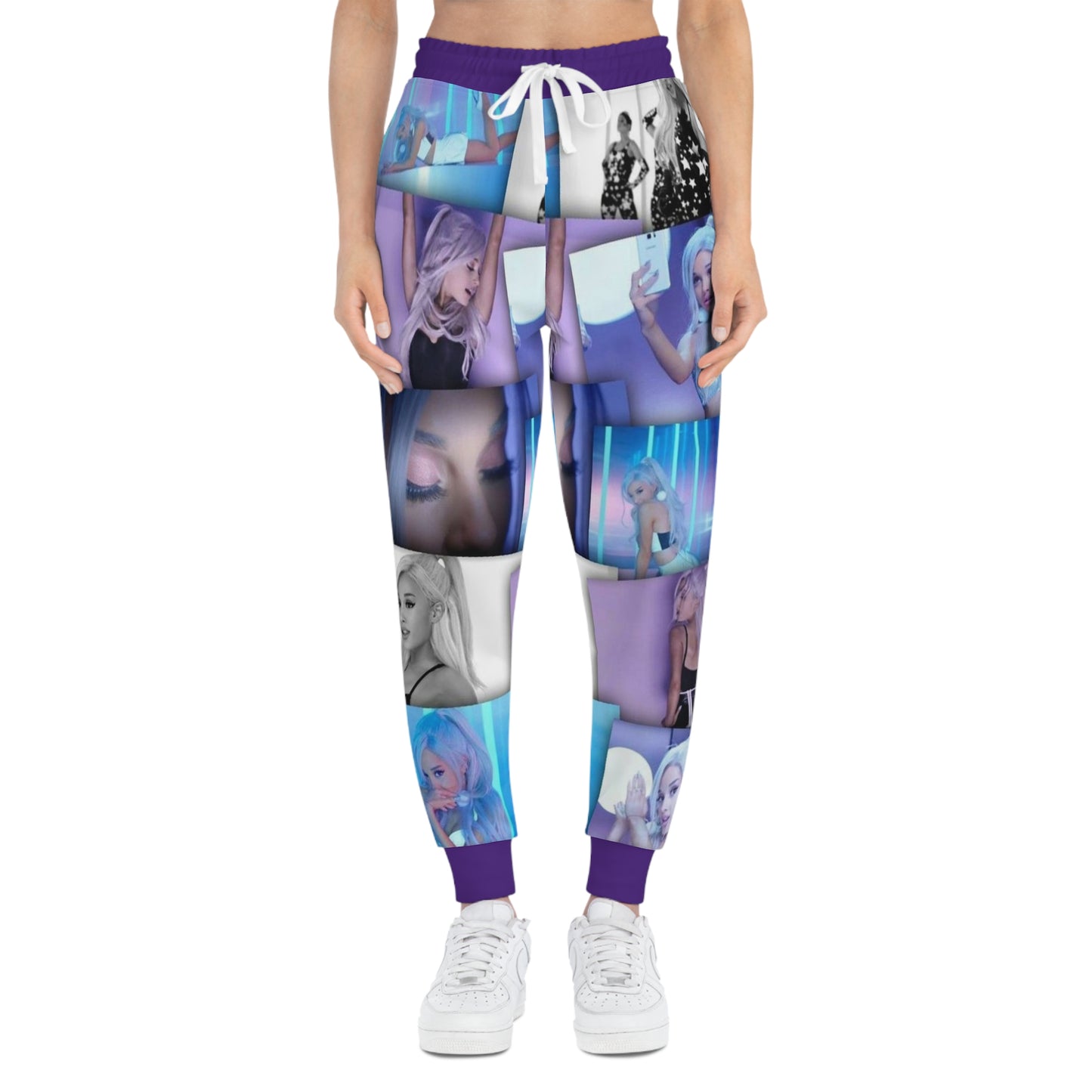 American Singer Ariana Grande Unisex Athletic Joggers (AOP)