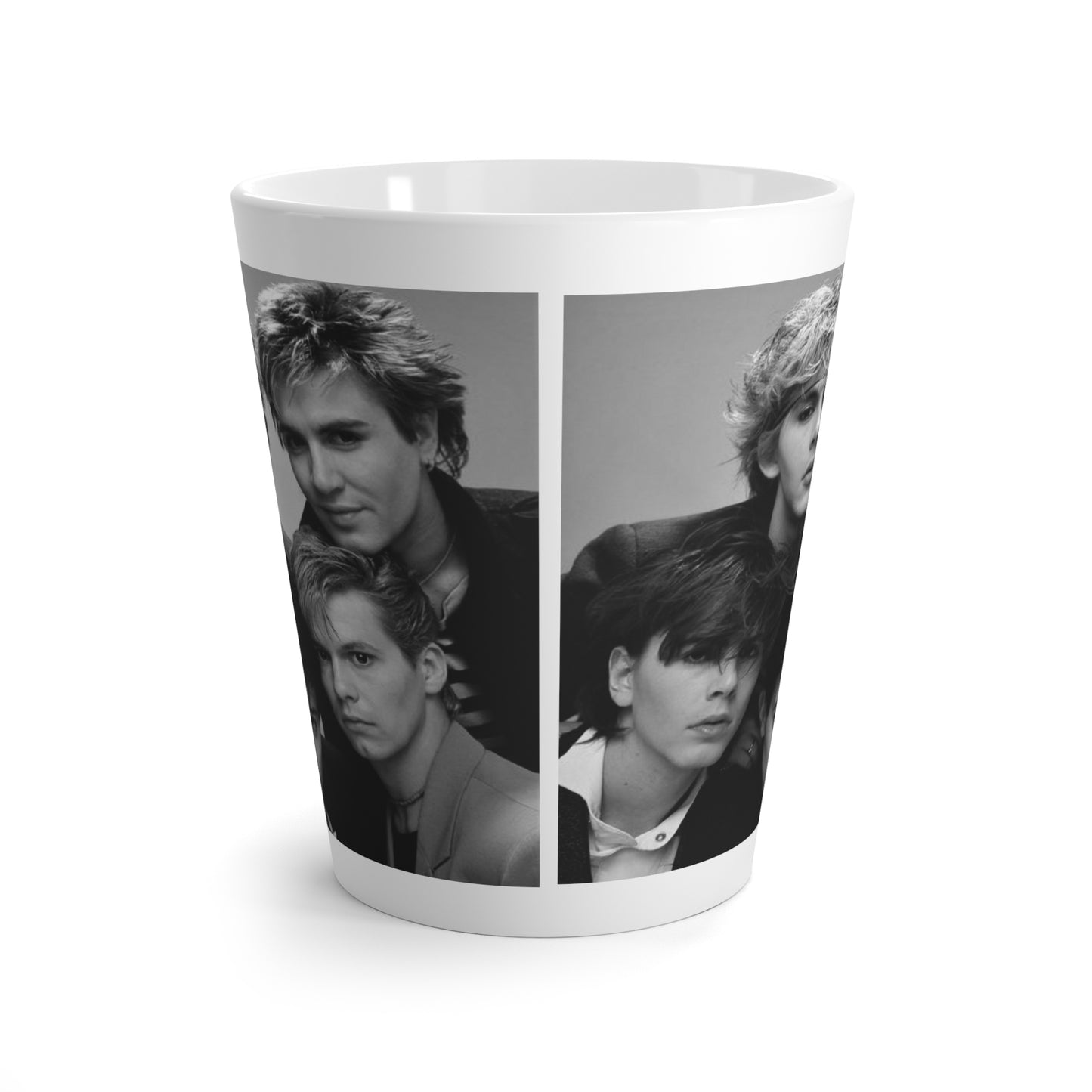 English Rockband Merch Duran-Duran Latte 12oz White Ceramic Coffee Mug