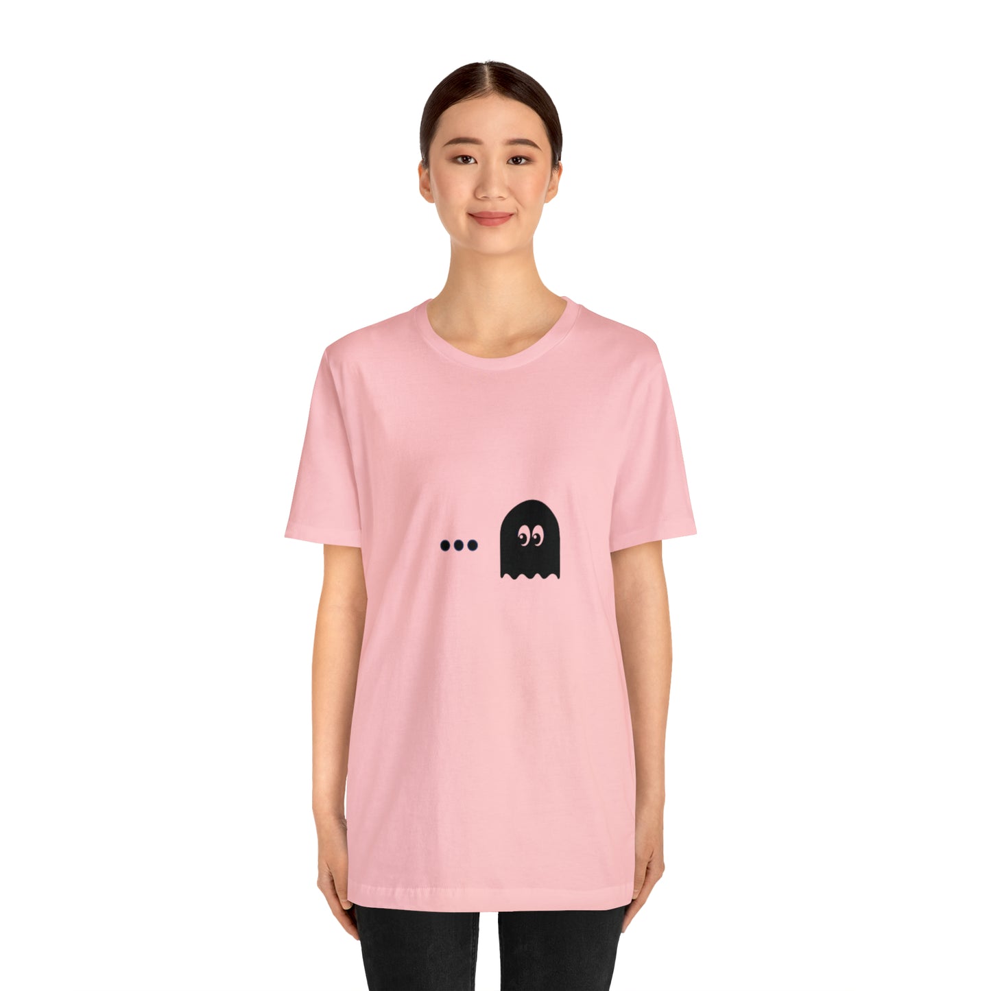 Pacman Game Cartoon Image Unisex Jersey Short Sleeve Tee