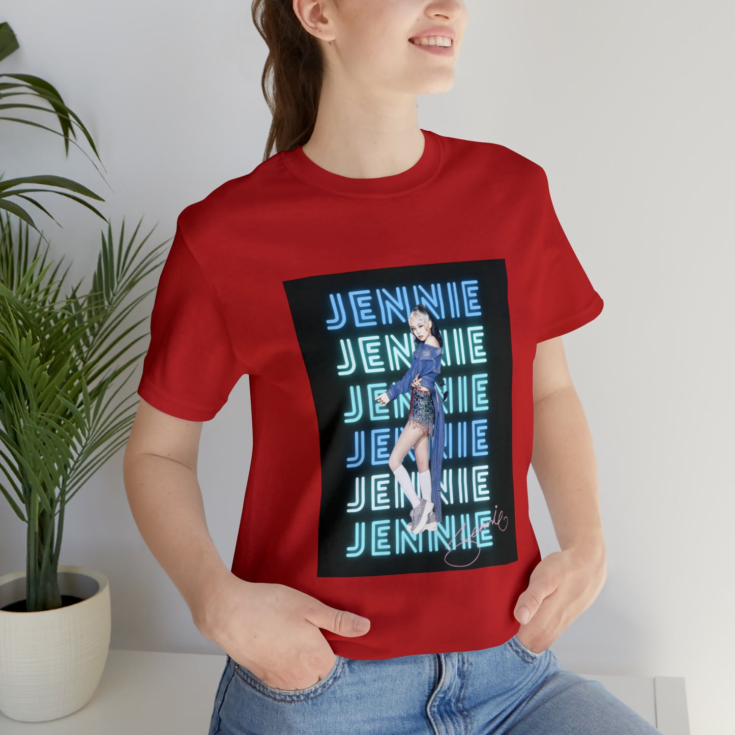Kpop Custom Shirt Jennie Blinks Unisex Jersey Short Sleeve Tee