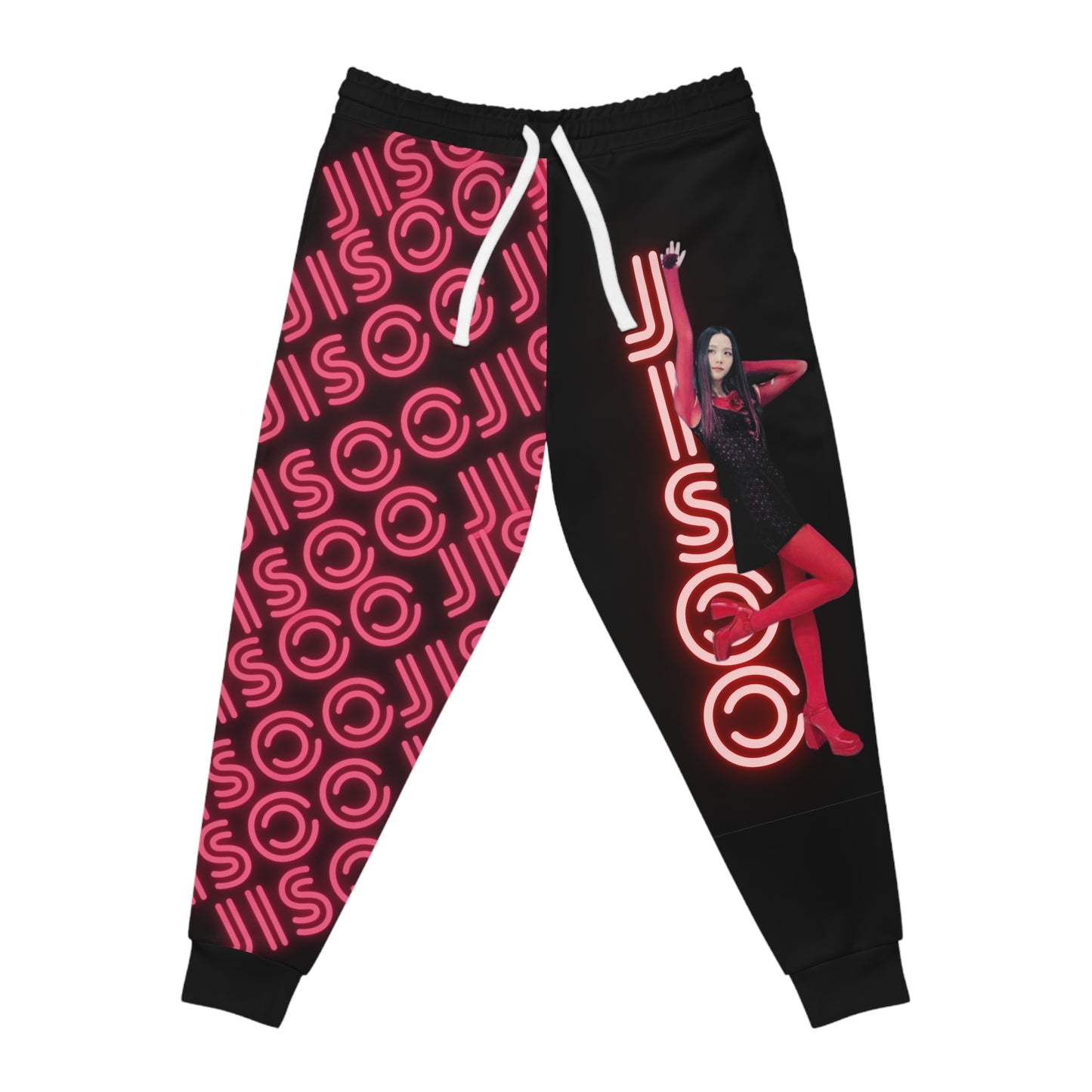 Kpop Sweatpants Jisoo Blinks Custom Unisex Athletic Joggers (AOP)