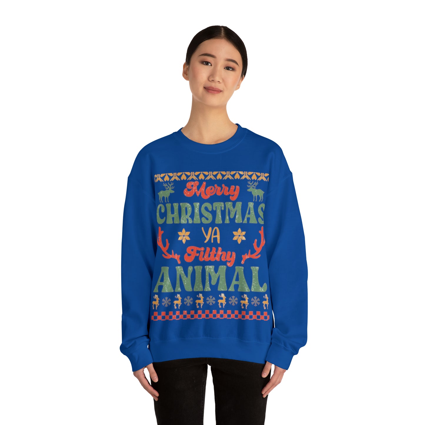 Funny Statement Ugly Christmas Sweater Unisex Heavy Blend™ Crewneck Sweatshirt