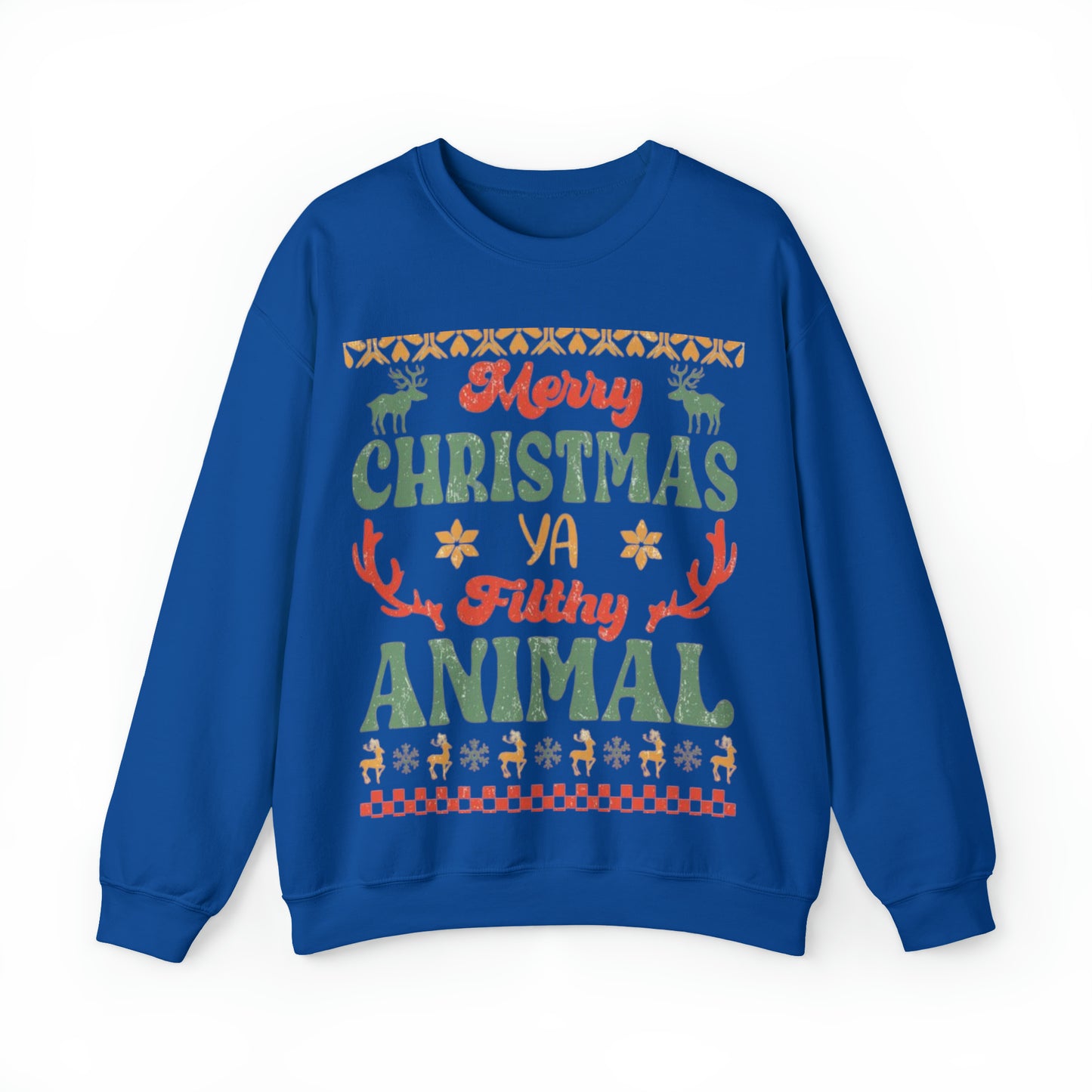 Funny Statement Ugly Christmas Sweater Unisex Heavy Blend™ Crewneck Sweatshirt