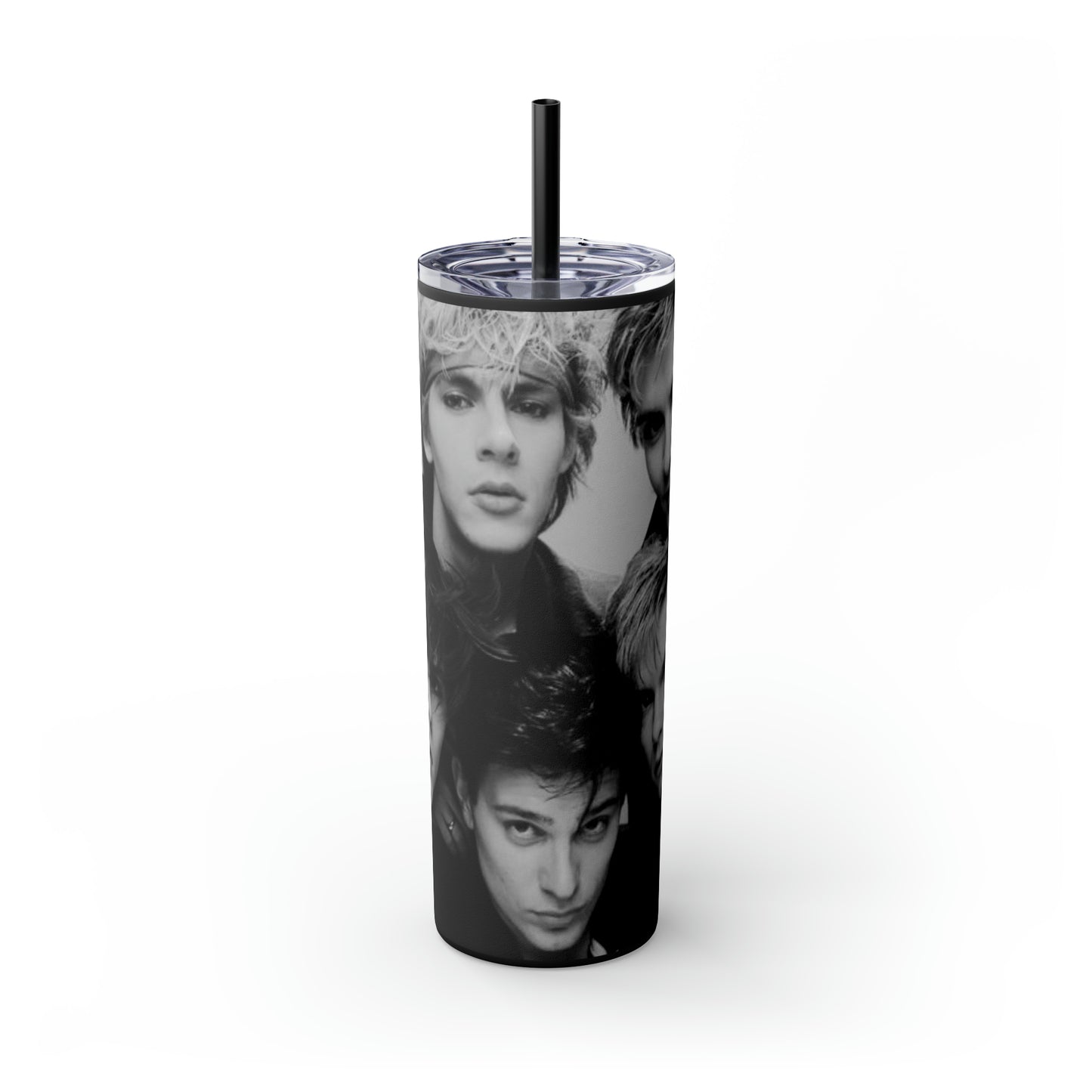 English Rockband Duran-Duran Skinny Tumbler with Straw, 20oz