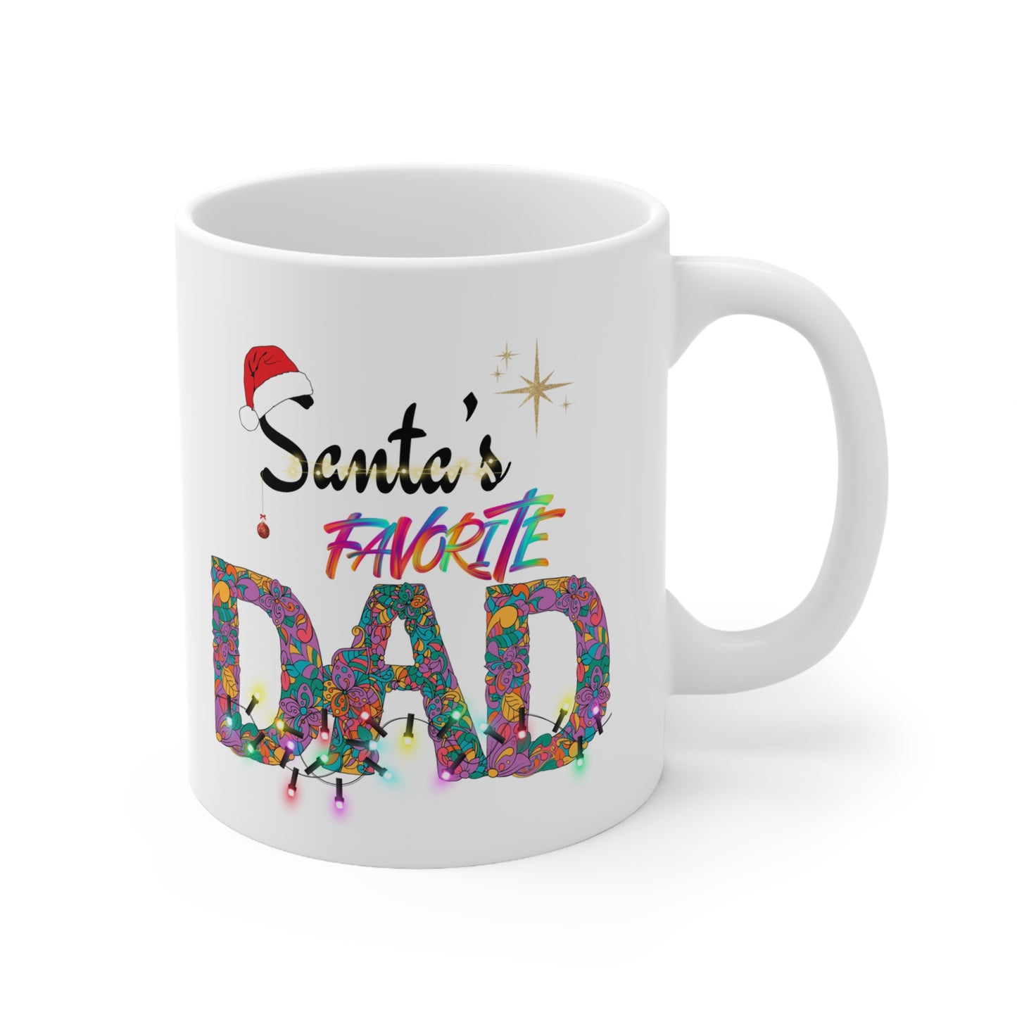 Christmas Gift Idea Custom Santa's Christmas White Ceramic Coffee Mug 11oz