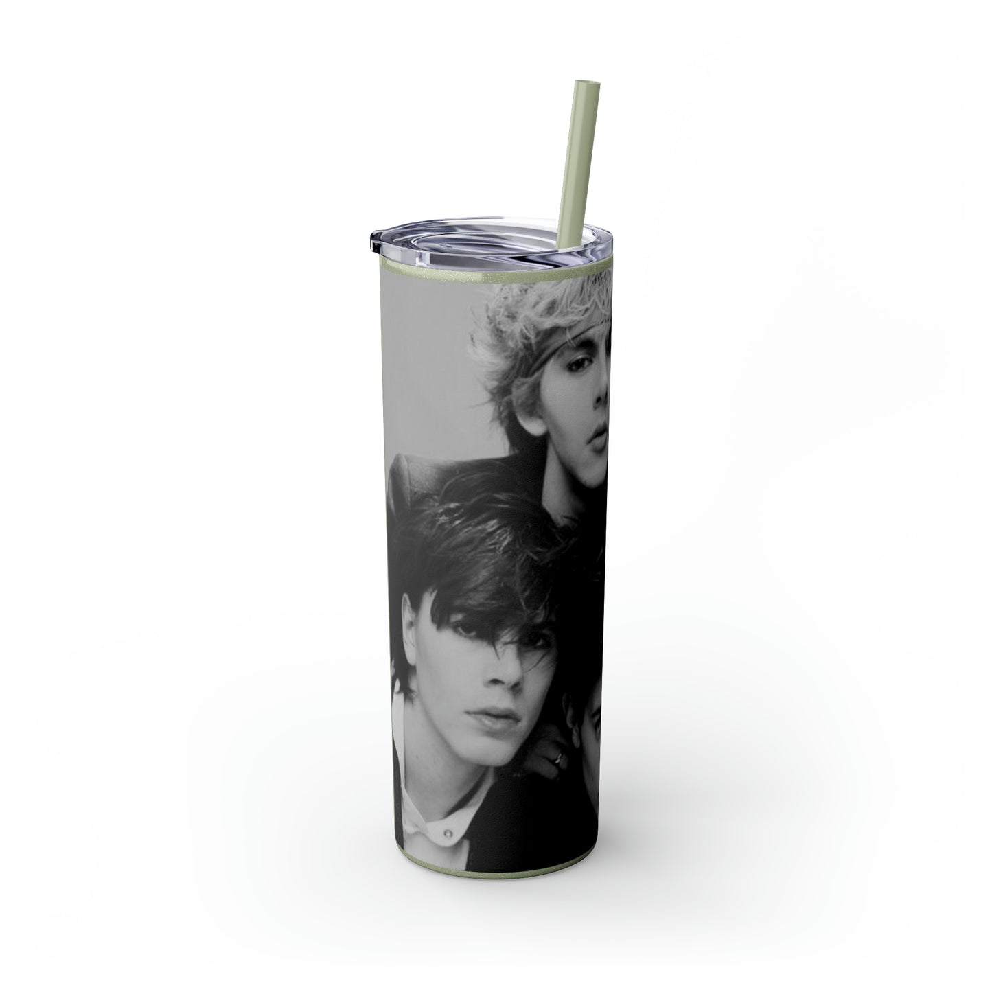 English Rockband Duran-Duran Skinny Tumbler with Straw, 20oz