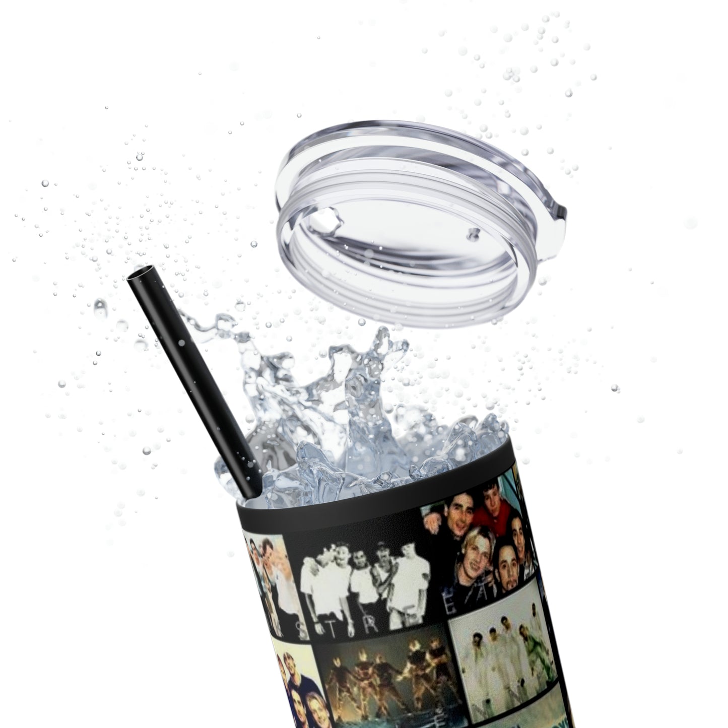 American Boyband Skinny Tumbler with Straw, 20oz