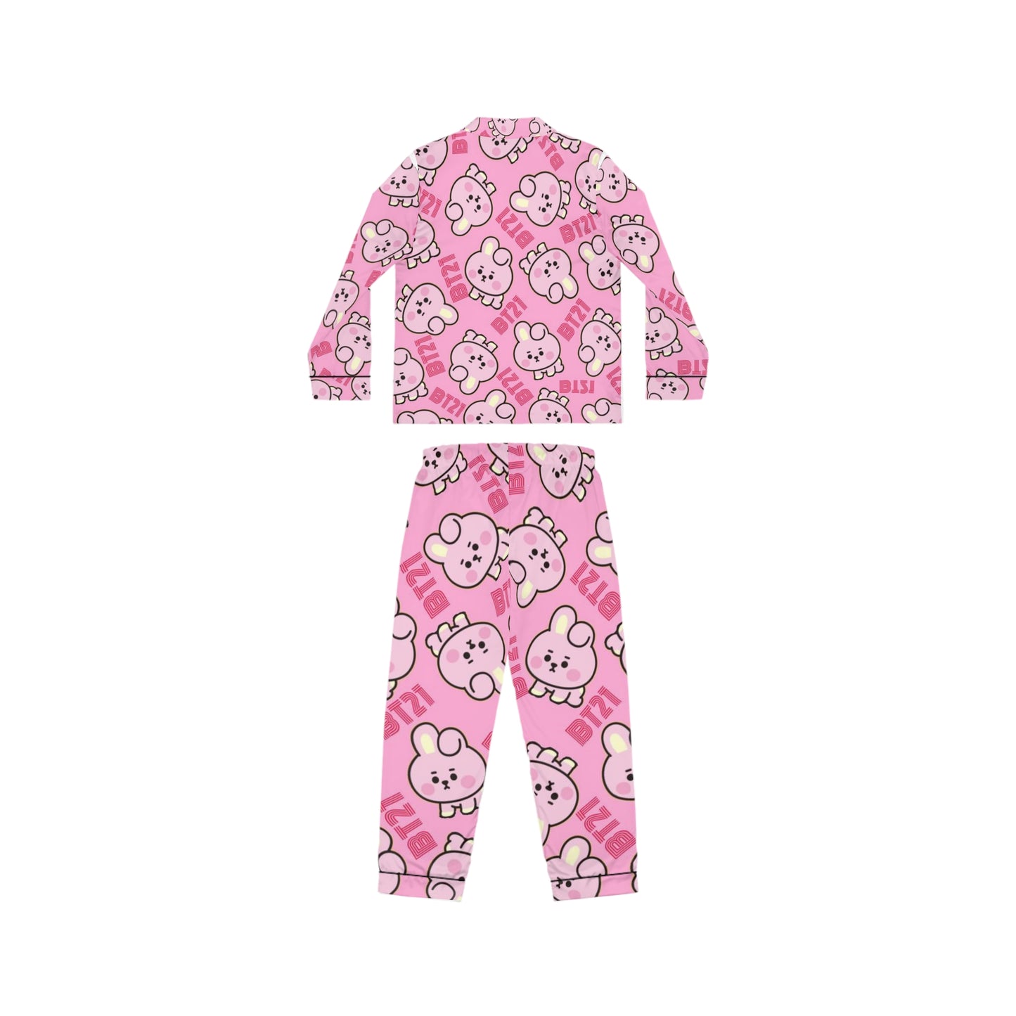Kpop Sleepwear BTS BT21 Cooky Women's Satin Pajamas (AOP)
