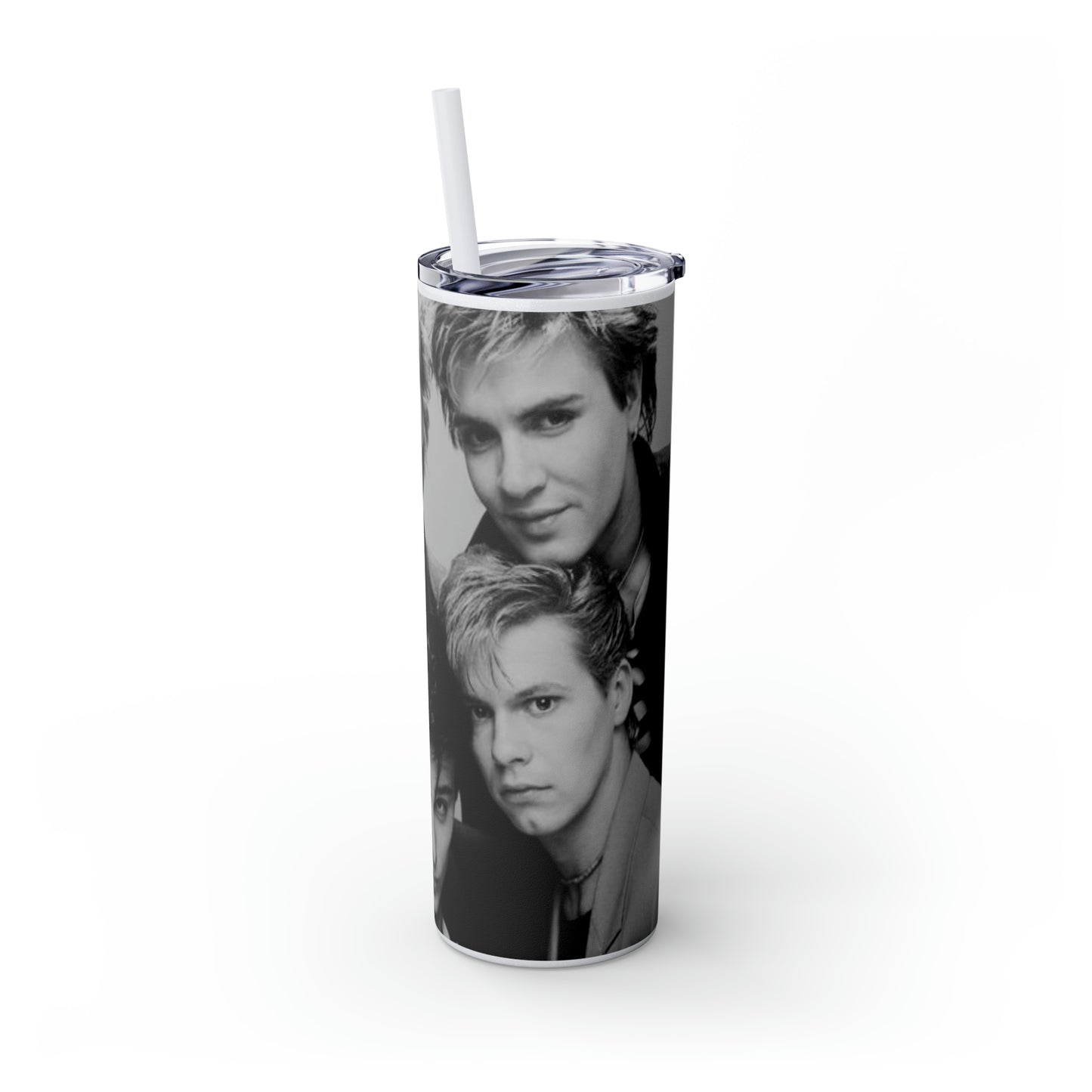 English Rockband Duran-Duran Skinny Tumbler with Straw, 20oz