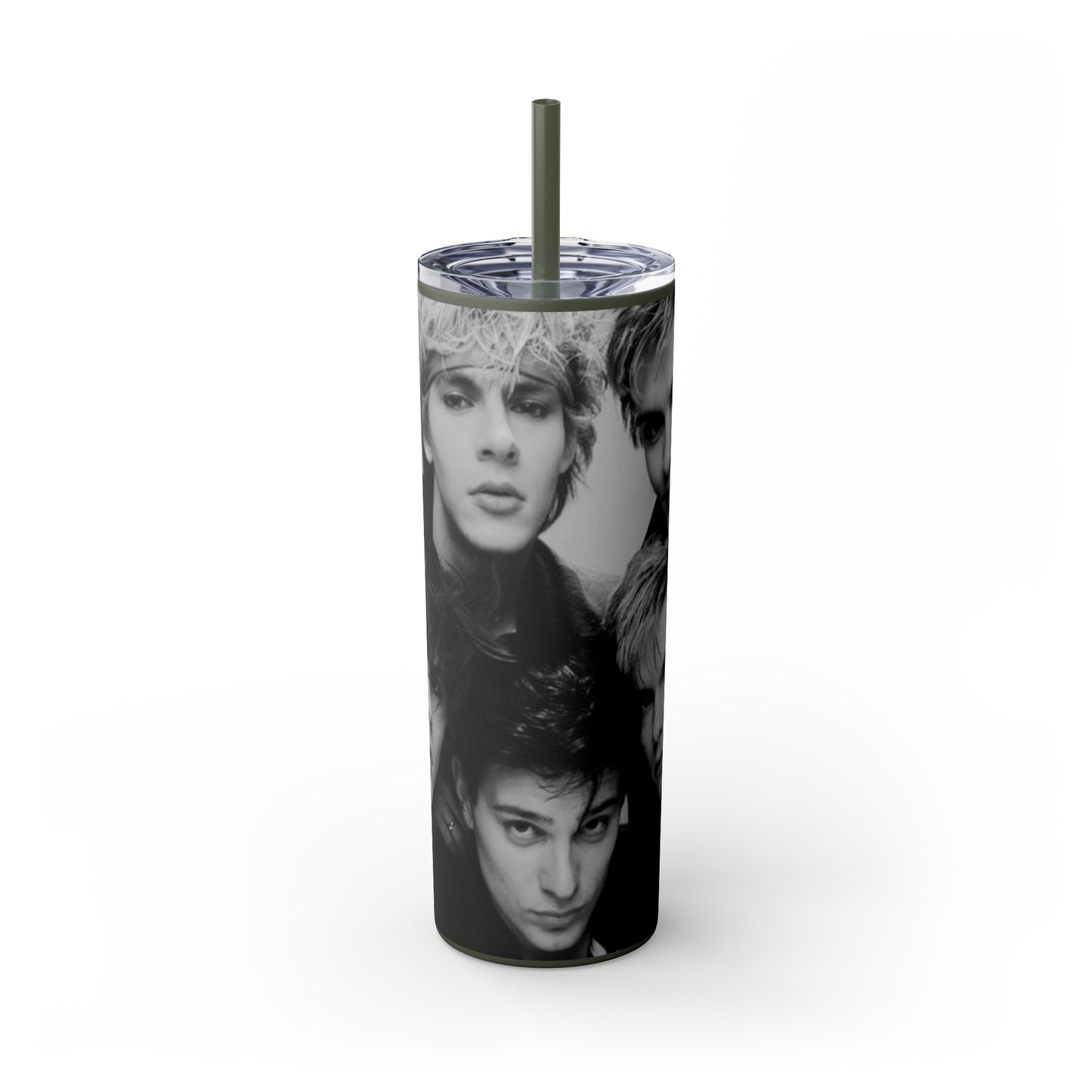 English Rockband Duran-Duran Skinny Tumbler with Straw, 20oz