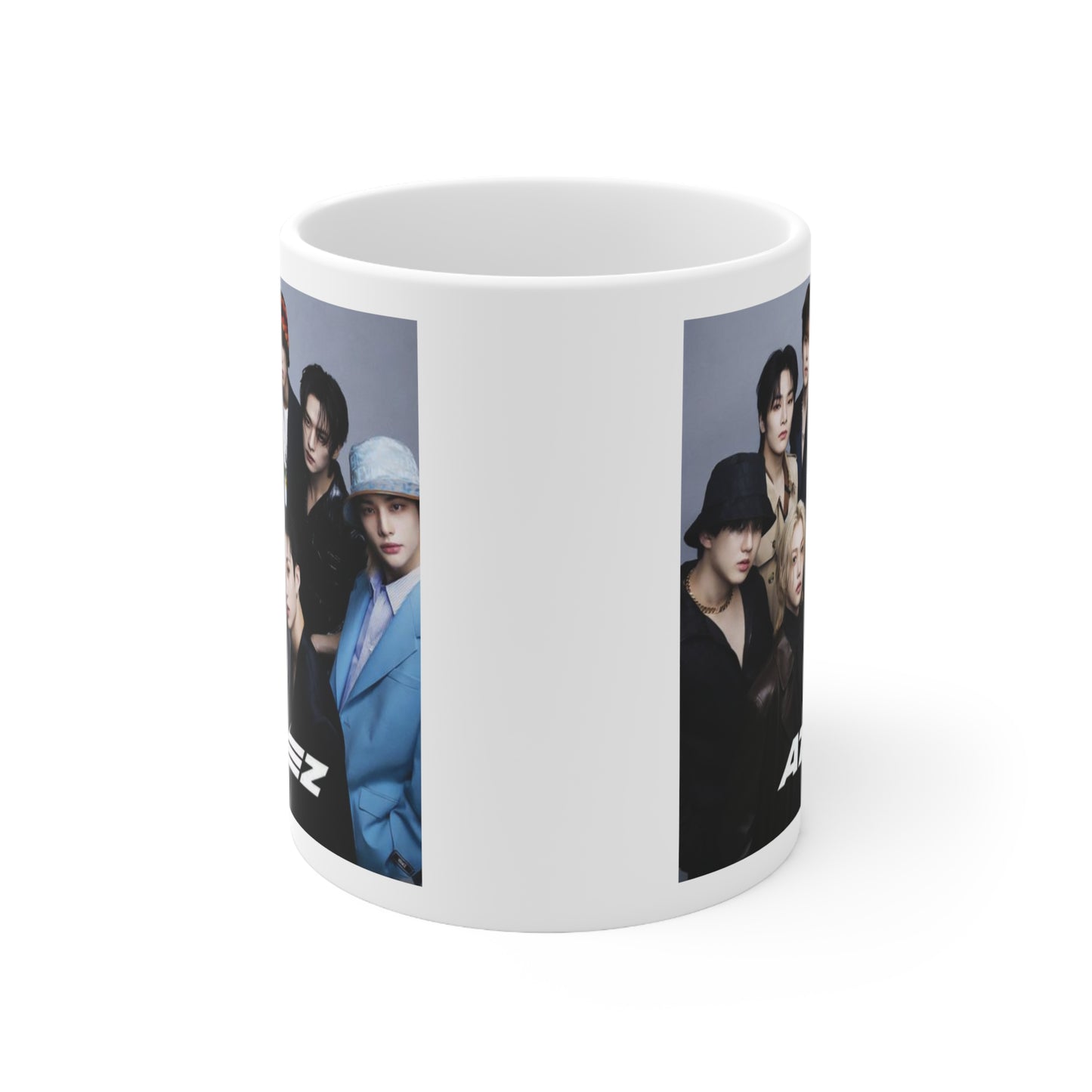 Kpop Boyband Merch Ateez White Ceramic Coffee Mug 11oz