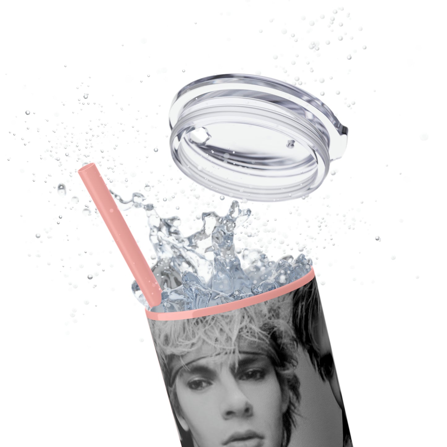 English Rockband Duran-Duran Skinny Tumbler with Straw, 20oz