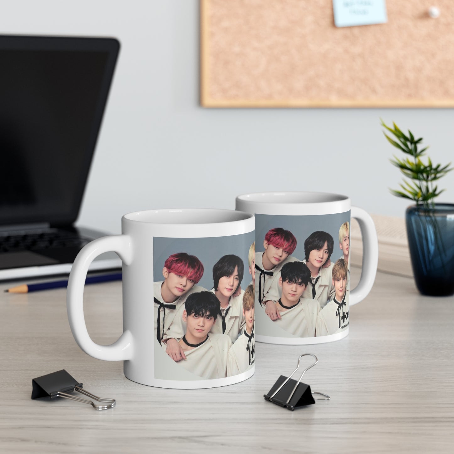 Kpop Boyband TXT White Ceramic Coffee Mug 11oz