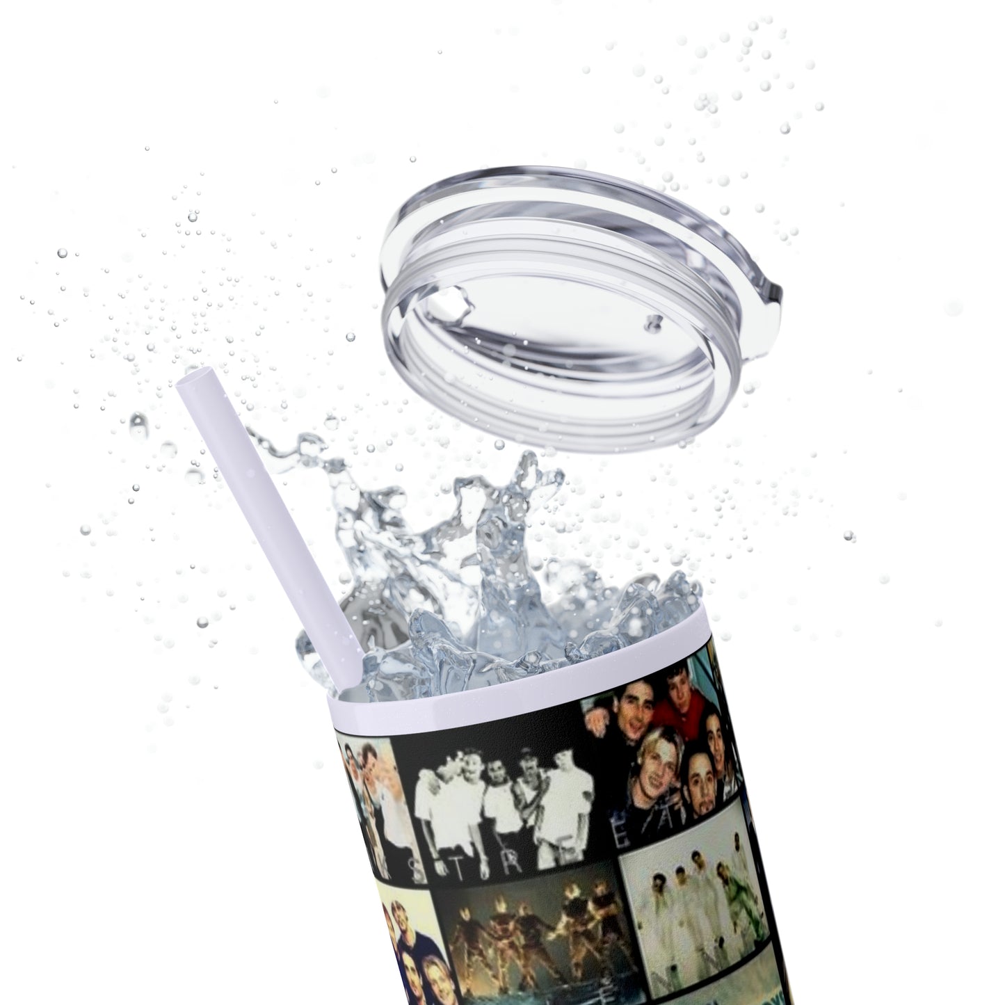 American Boyband Skinny Tumbler with Straw, 20oz