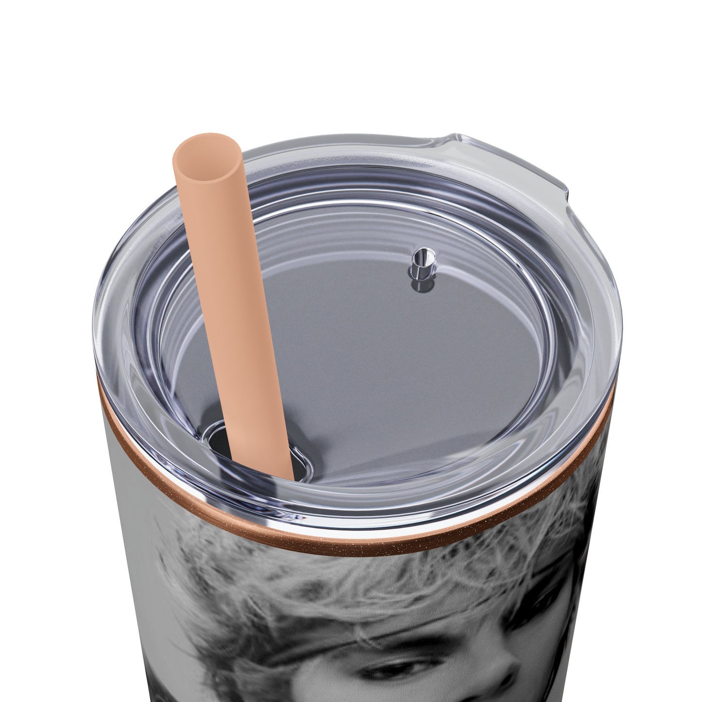 English Rockband Duran-Duran Skinny Tumbler with Straw, 20oz