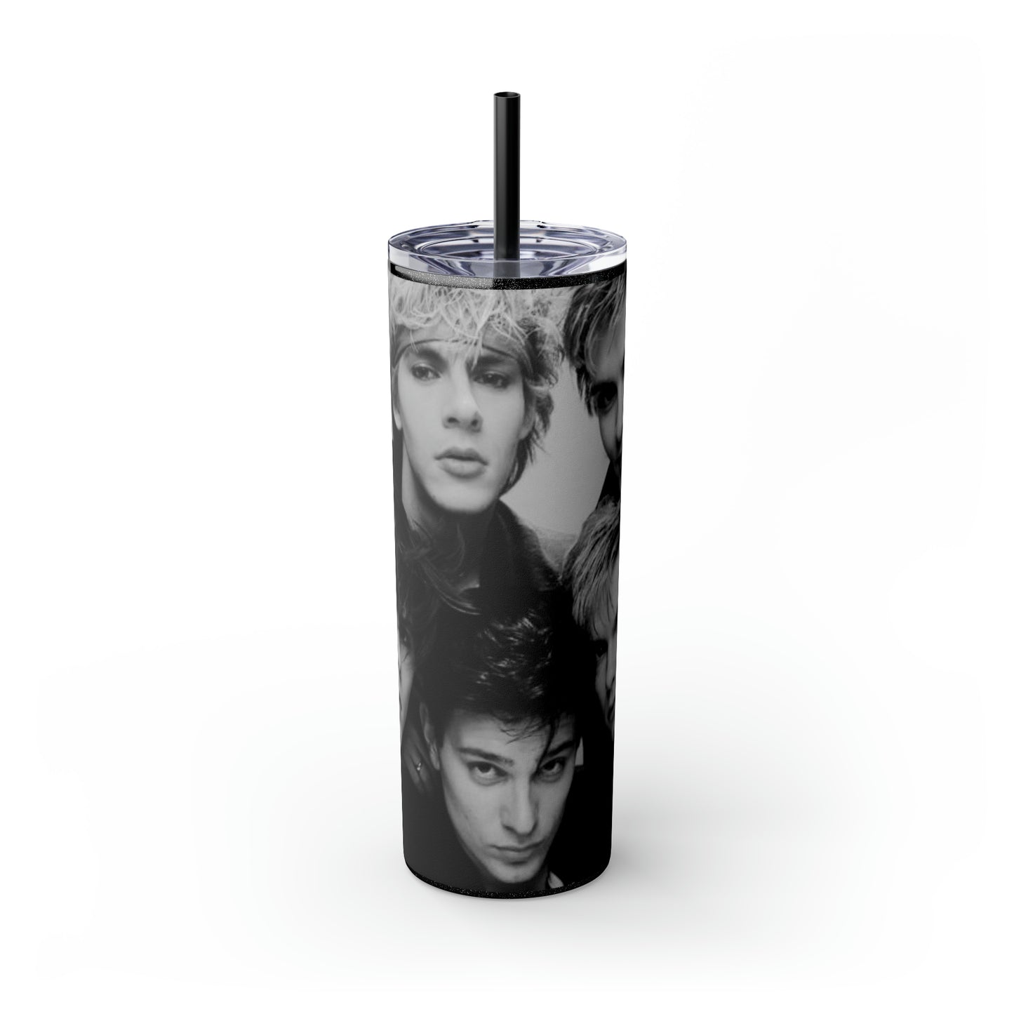 English Rockband Duran-Duran Skinny Tumbler with Straw, 20oz