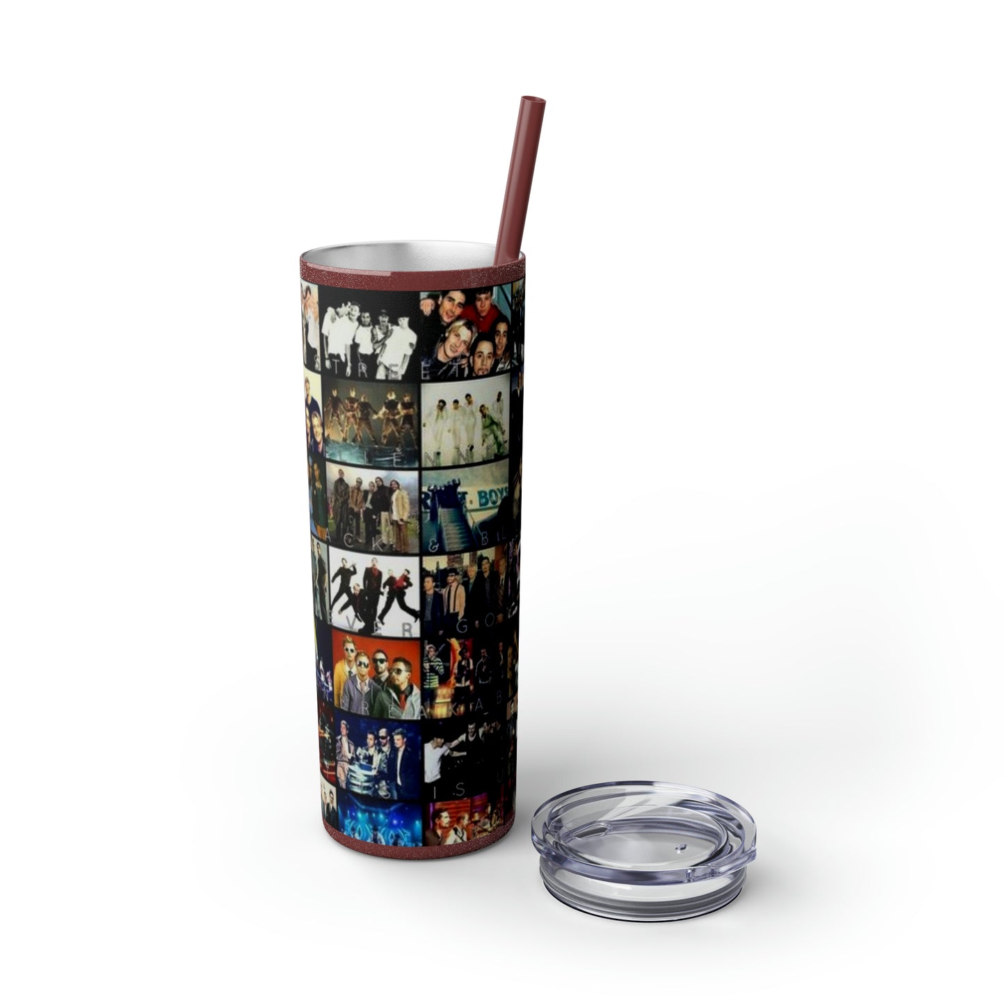 American Boyband Skinny Tumbler with Straw, 20oz