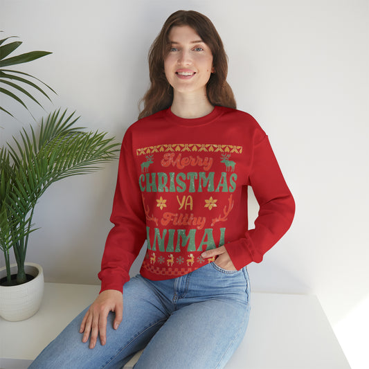 Funny Statement Ugly Christmas Sweater Unisex Heavy Blend™ Crewneck Sweatshirt