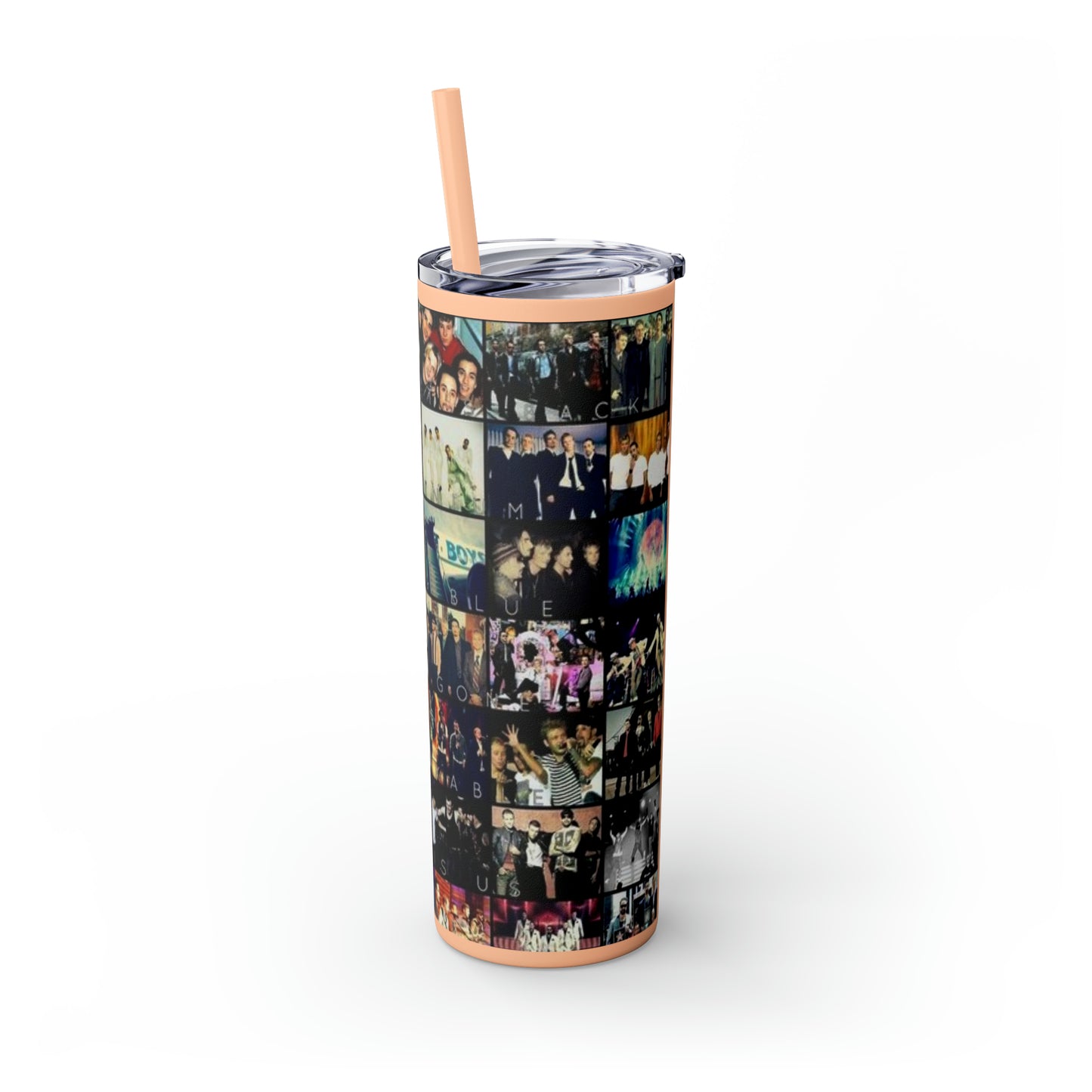 American Boyband Skinny Tumbler with Straw, 20oz