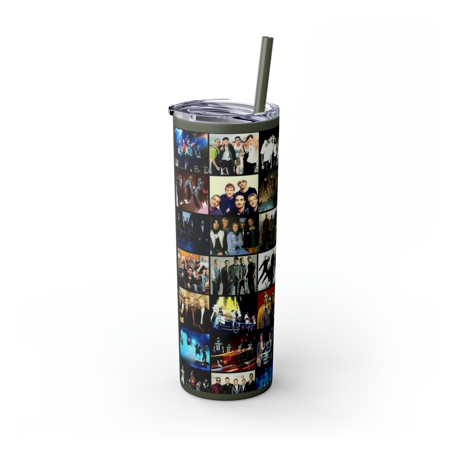 American Boyband Skinny Tumbler with Straw, 20oz