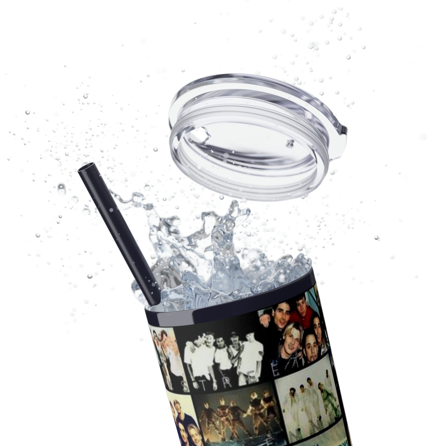 American Boyband Skinny Tumbler with Straw, 20oz