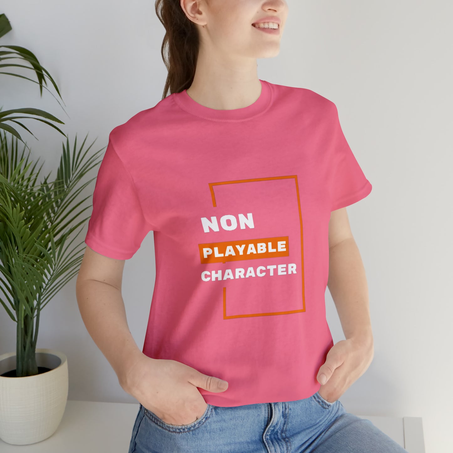 Custom Non Playable Character NPC Unisex Jersey Short Sleeve Tee