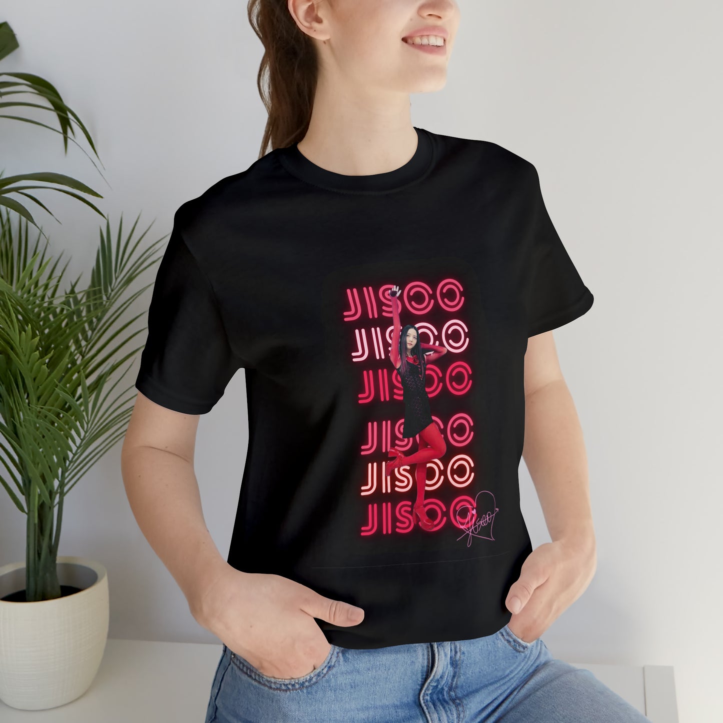 Kpop Girlband Jisoo Blinks Unisex Jersey Short Sleeve Tee