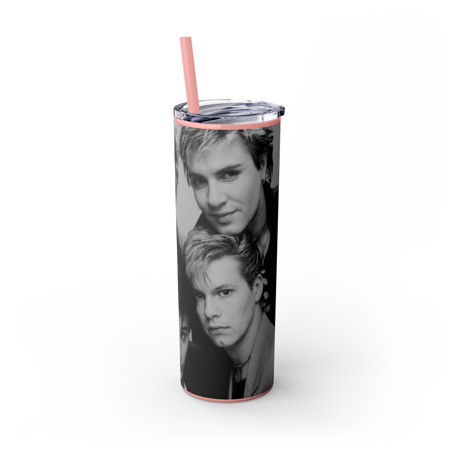 English Rockband Duran-Duran Skinny Tumbler with Straw, 20oz