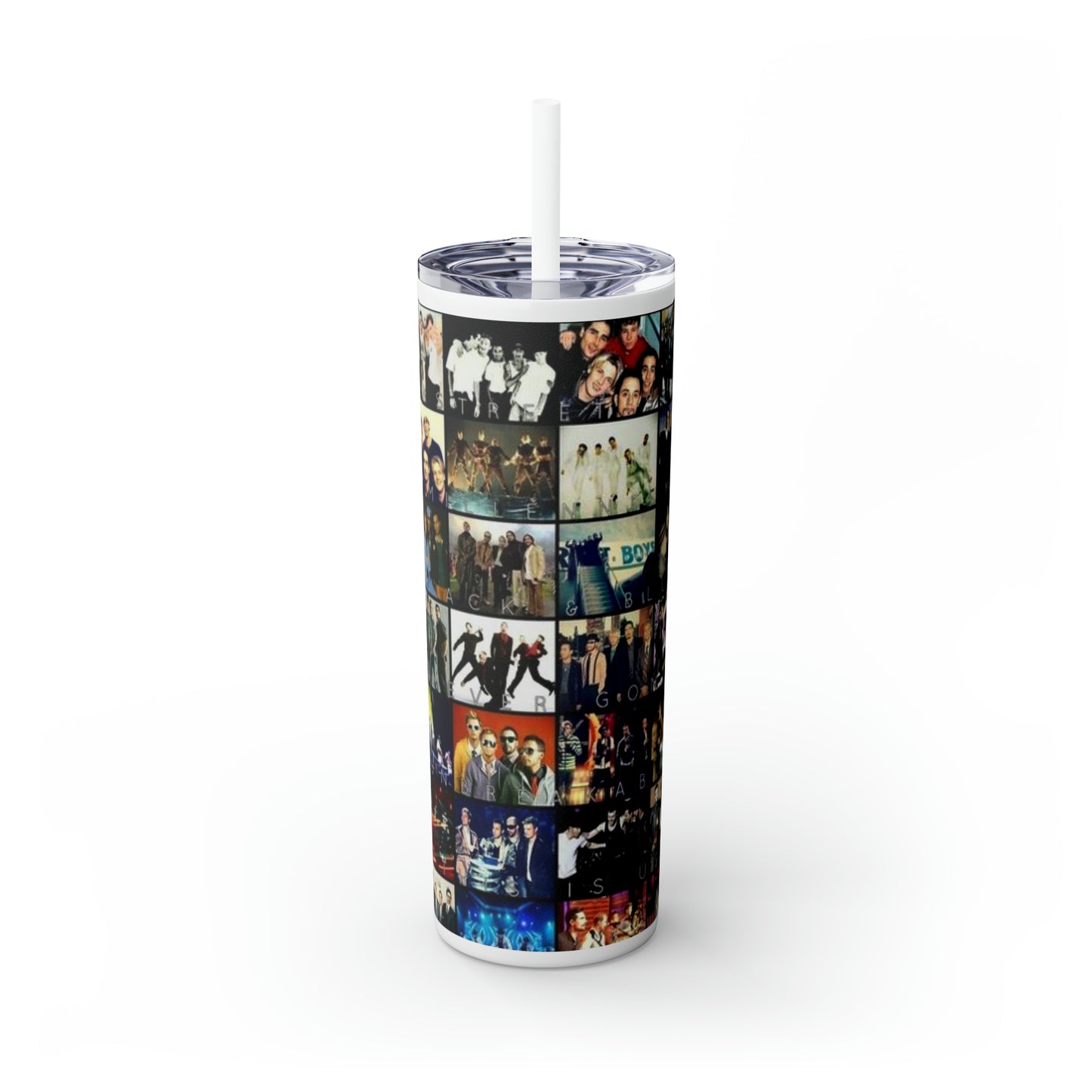 American Boyband Skinny Tumbler with Straw, 20oz