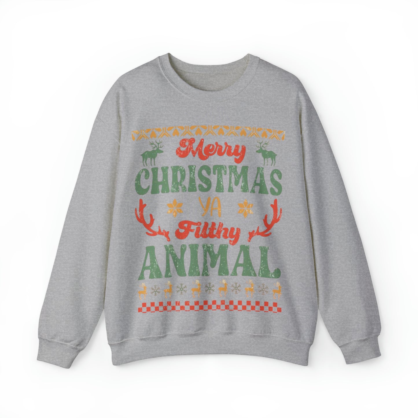 Funny Statement Ugly Christmas Sweater Unisex Heavy Blend™ Crewneck Sweatshirt