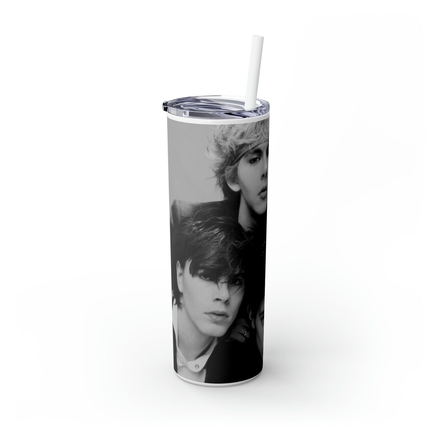 English Rockband Duran-Duran Skinny Tumbler with Straw, 20oz