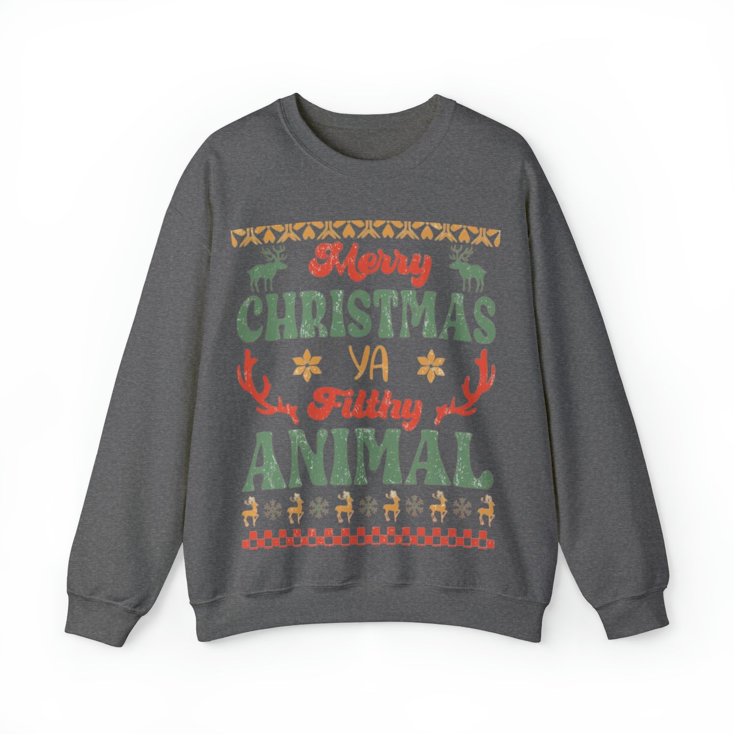 Funny Statement Ugly Christmas Sweater Unisex Heavy Blend™ Crewneck Sweatshirt