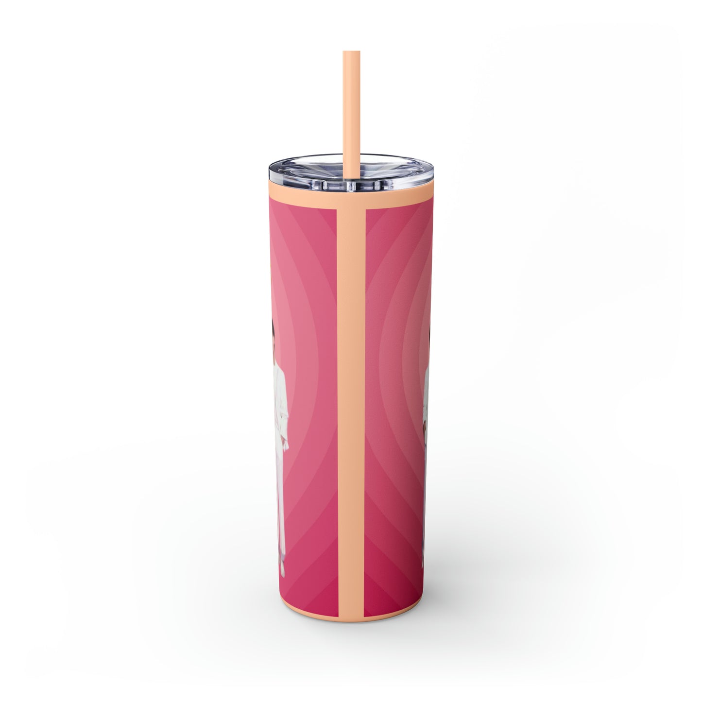 Kpop Boyband BTS Skinny Tumbler with Straw, 20oz Army Fan Gift Merch