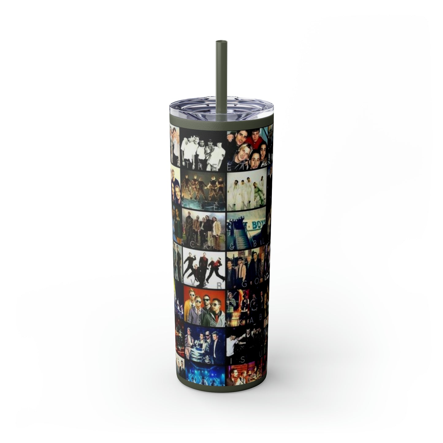 American Boyband Skinny Tumbler with Straw, 20oz