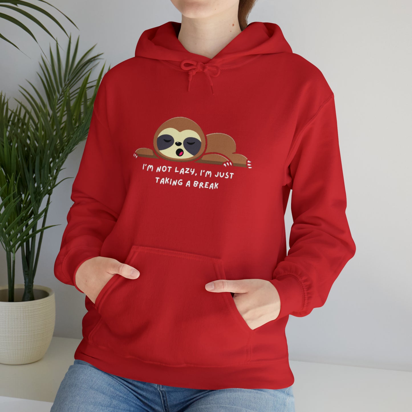 Sloth Image Funny Statement Unisex Heavy Blend™ Hooded Sweatshirt