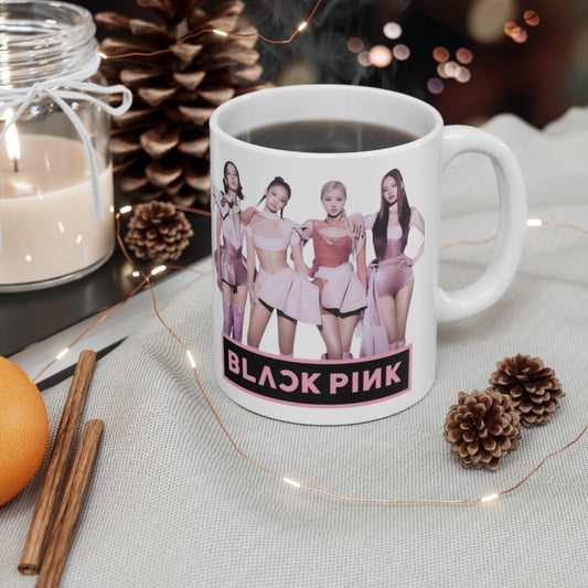 Kpop Merch Blinks White Ceramic  Coffee Mug 11oz