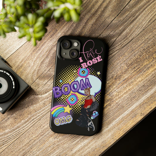 I Love Rosé Slim Phone Cases Kpop Iphone Cover