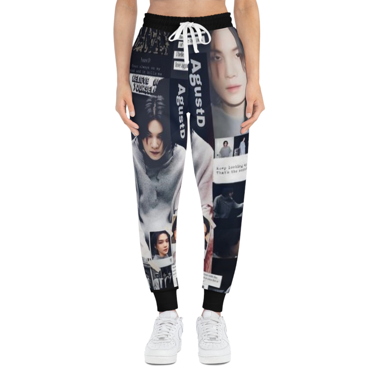 Kpop Boyband BTS Suga Unisex Athletic Joggers (AOP) Army Fan Gift Merch